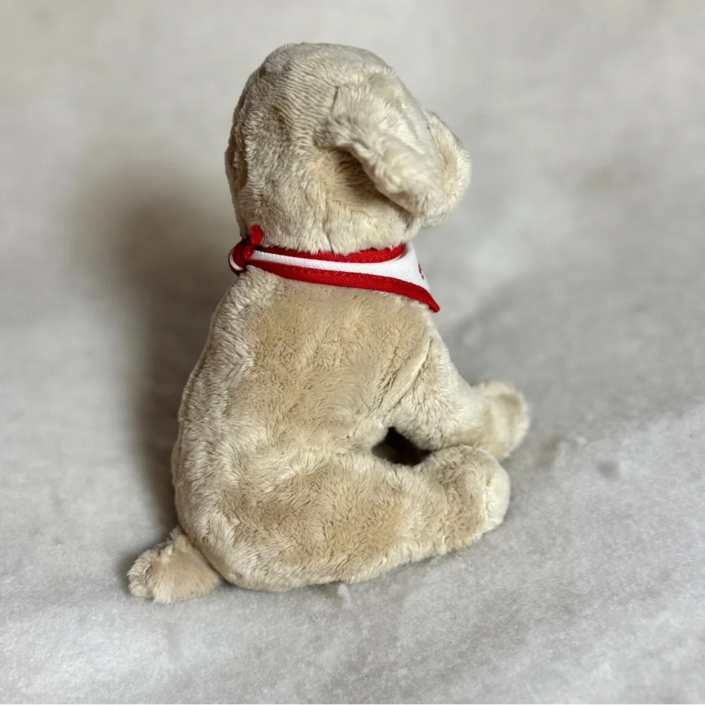 Tan Plush Cute Puppy Dog with Sheels‎ Sporting Good Store Bandana Accessory